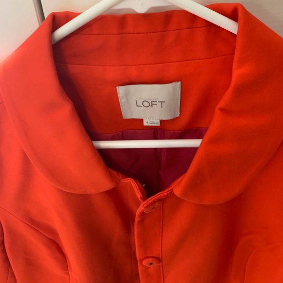 Orange Loft 3/4 sleeve suit jacket - Picture 2 of 4